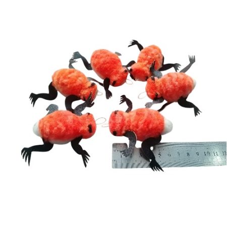 Orange/White Woolly Frogs